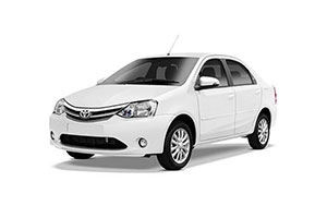 Toyota Etios Taxi fare rates from Manali to Leh