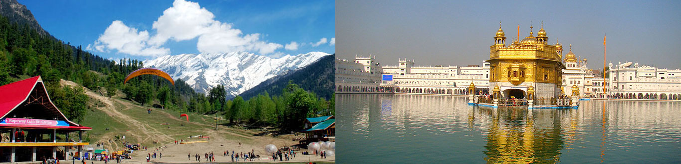 Chandigarh Shimla Manali Dharamshala Dalhousie Amritsar Package Tours